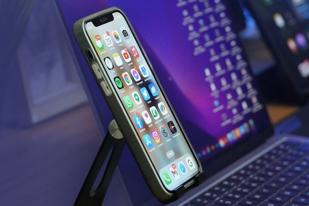 Mobile app home screen on a smartphone, representing native iOS and Android development